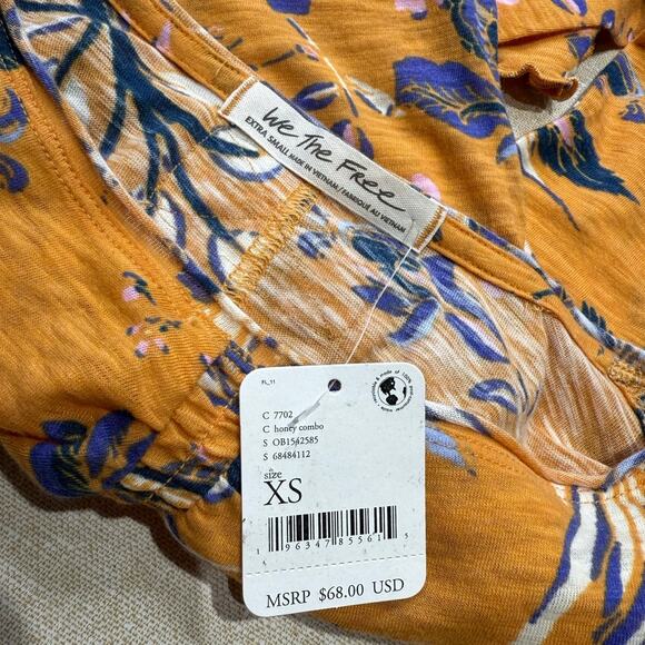 Free People We The Free Dreamed of You Floral Long Sleeve Top - Picture 4 of 8